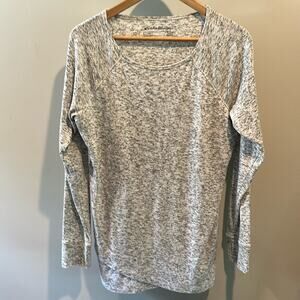 Eddie Bauer Large Gray Athletic Crossover Front Pullover Top